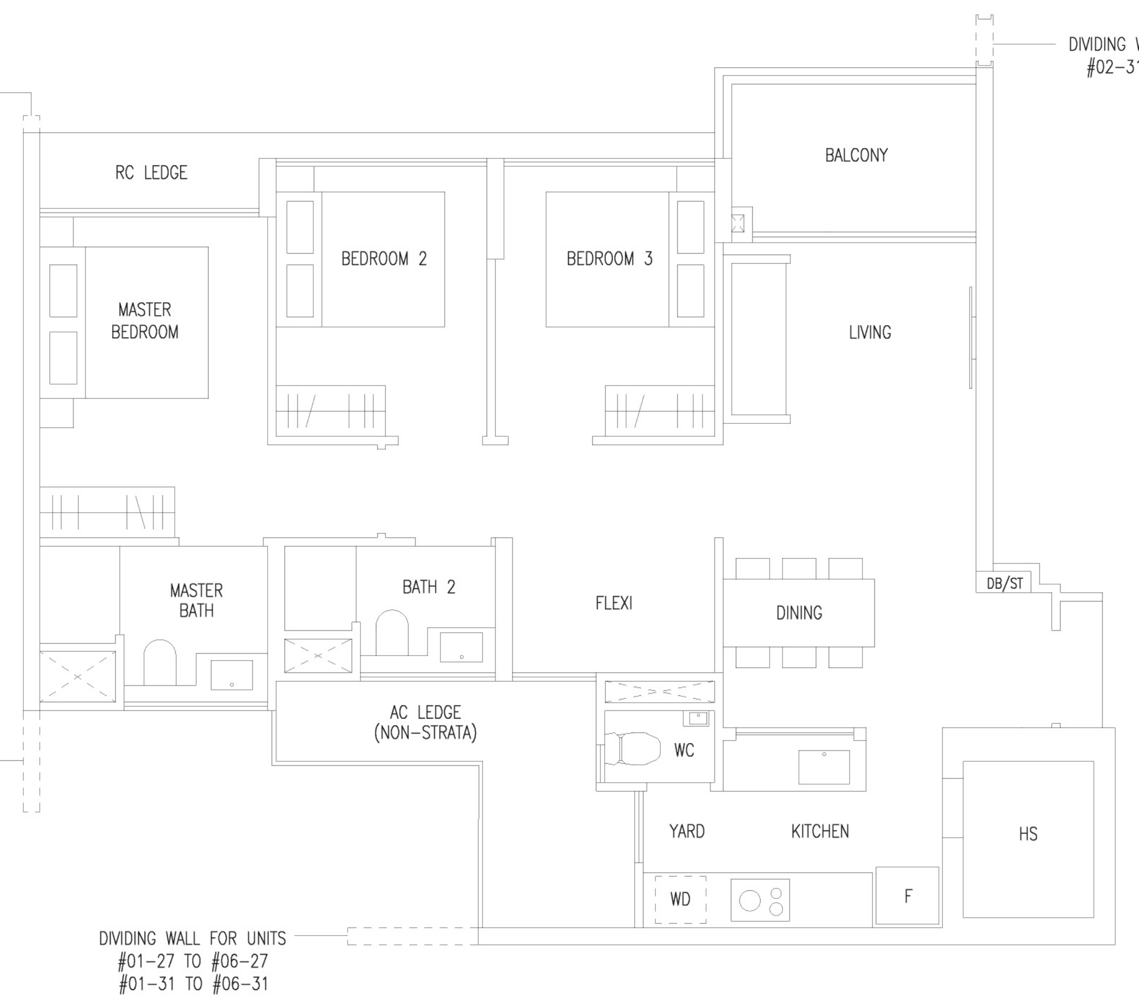 Amberwood at Holland C3F floor plan, 3 bedrooms
