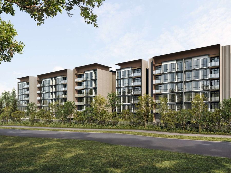 Amberwood at Holland: Artist’s impression © Sim Lian Group, from the sales brochure