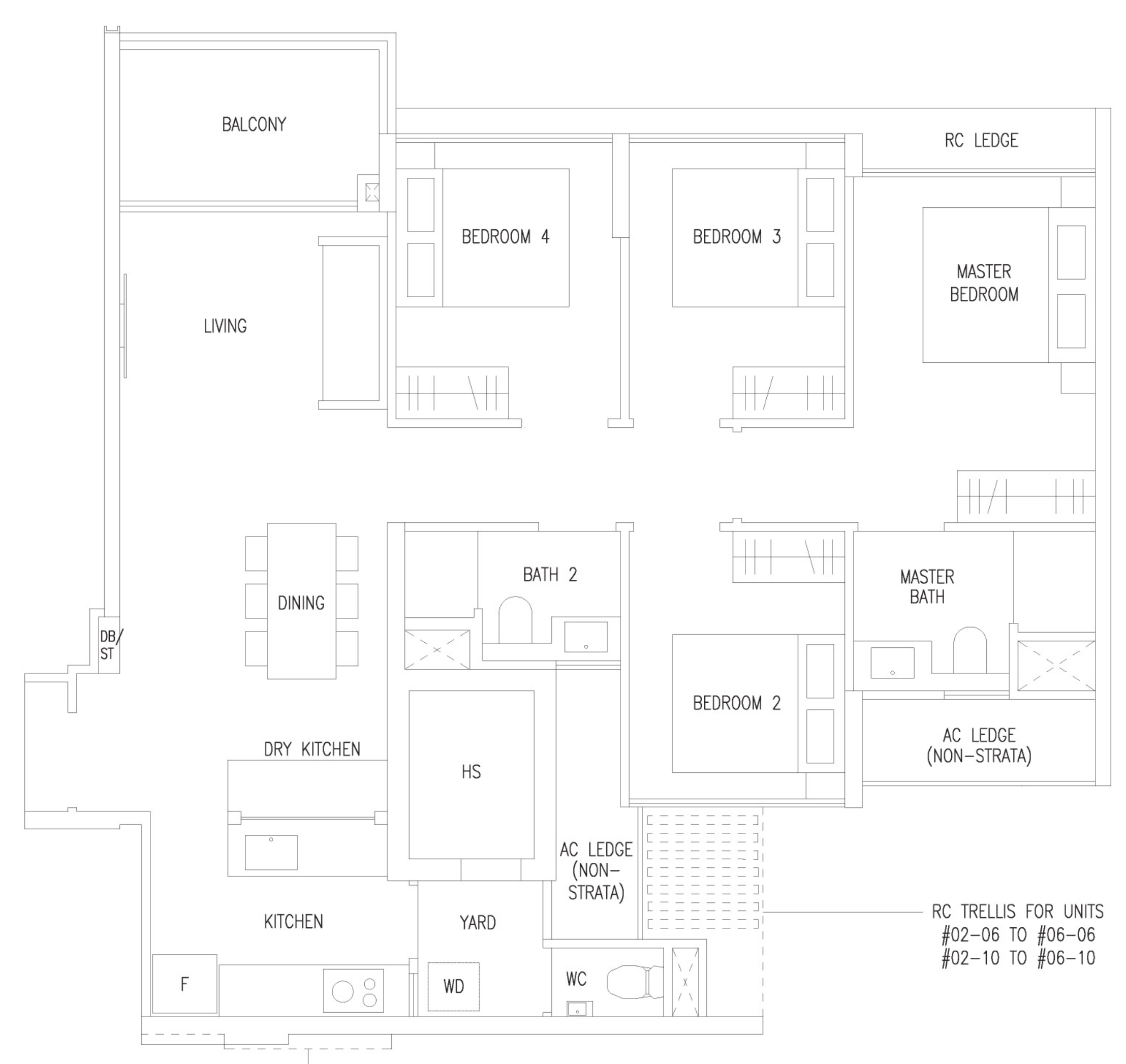 Amberwood at Holland D1 floor plan, 4 bedrooms