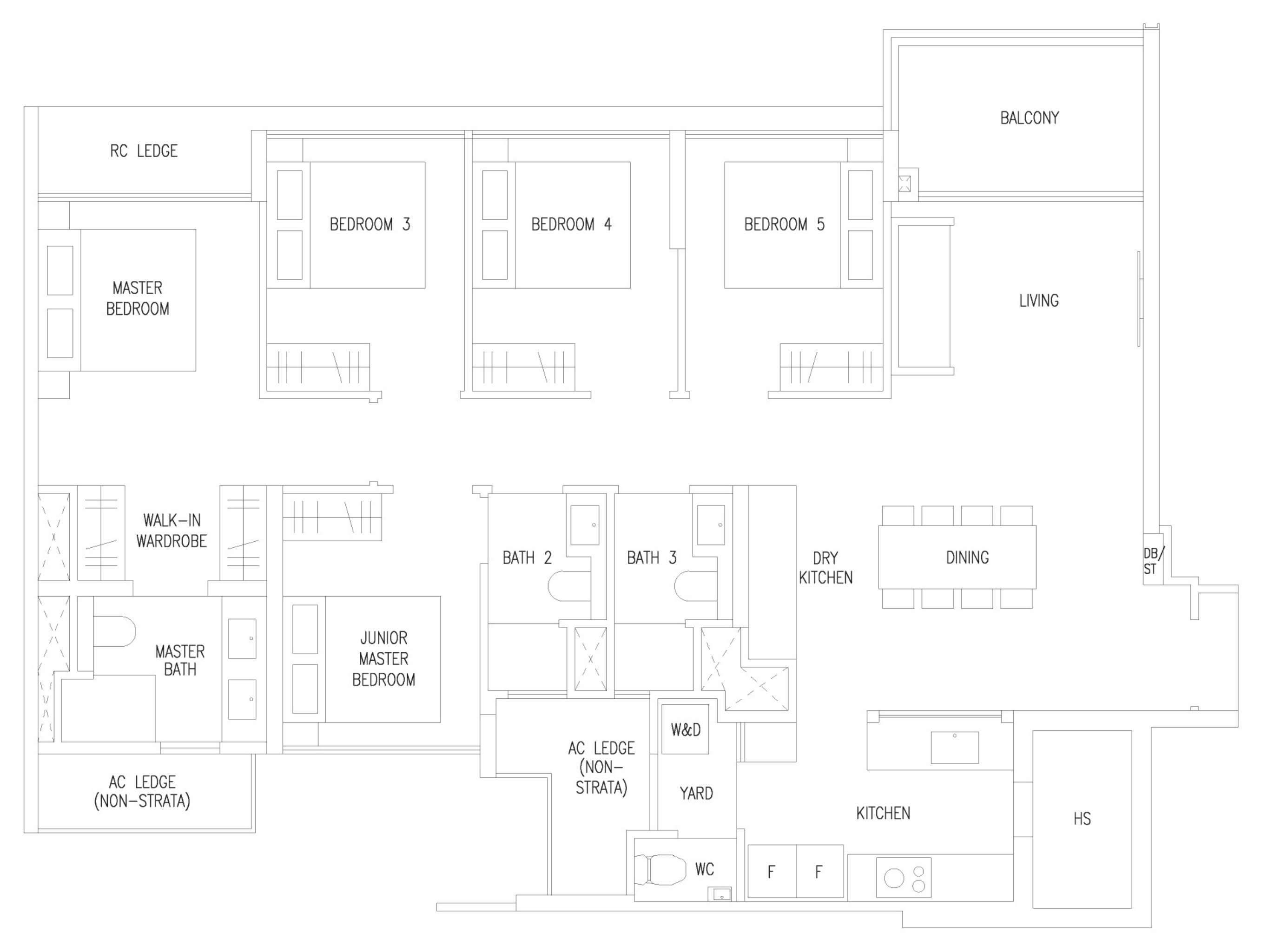Amberwood at Holland E2P floor plan, 5 bedrooms
