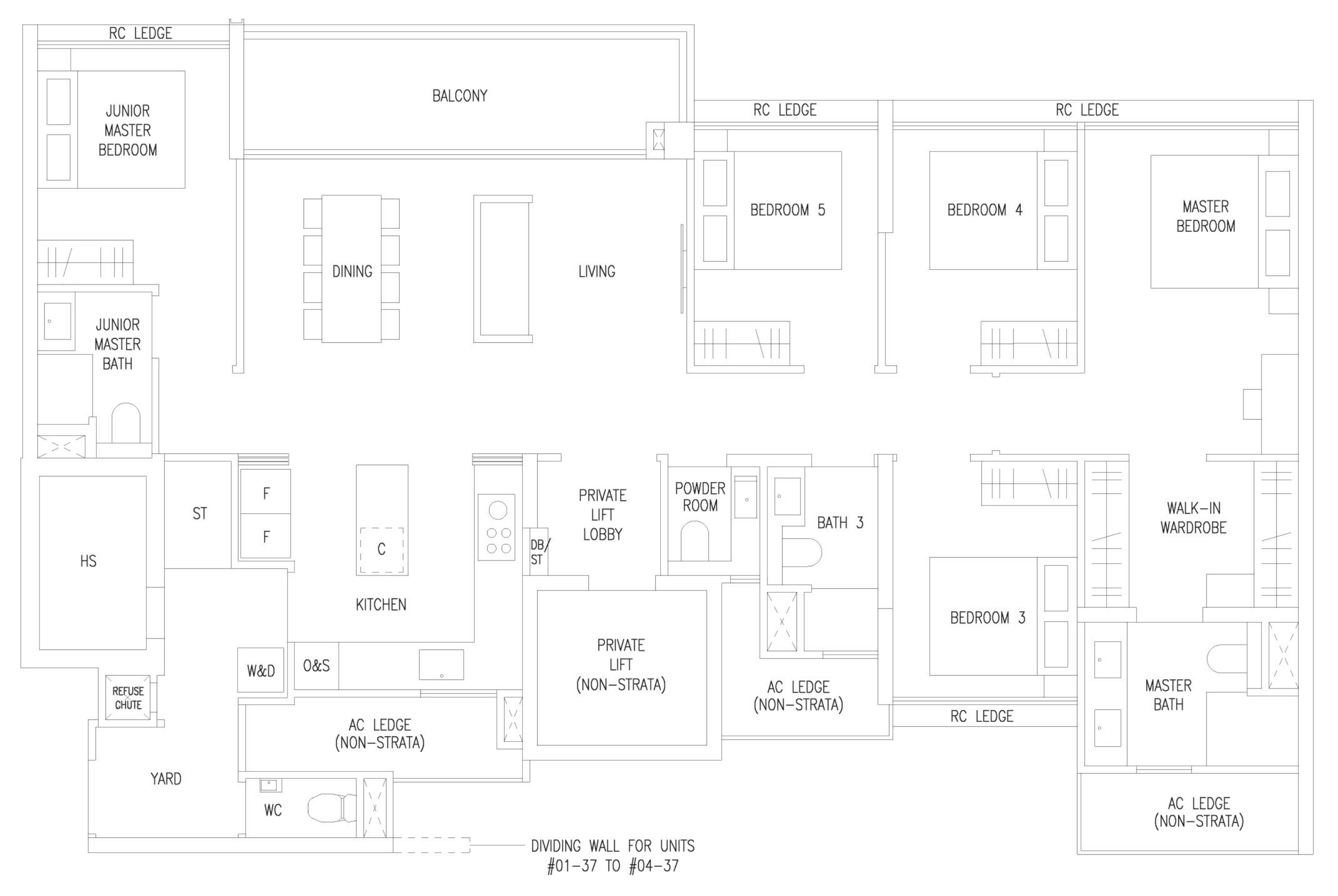 Amberwood at Holland E5L floor plan, 5 bedrooms
