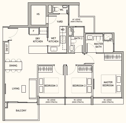Dunearn House CP1 floor plan