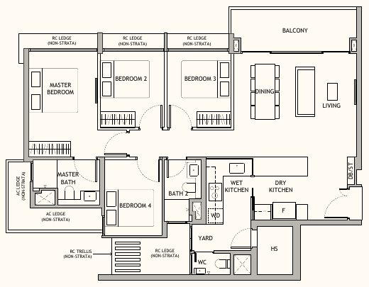 Dunearn House D1 floor plan