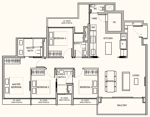 Dunearn House DP2 floor plan