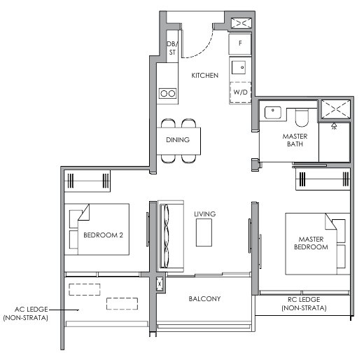 Narra Residences B1 floor plan