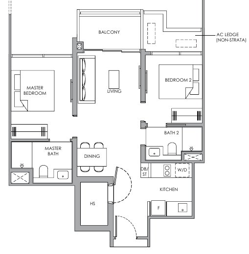 Narra Residences B4H floor plan