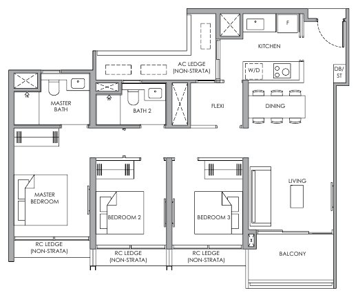 Narra Residences C2 floor plan