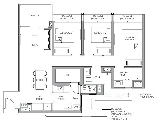 Narra Residences C3P floor plan