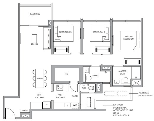 Narra Residences C4P floor plan