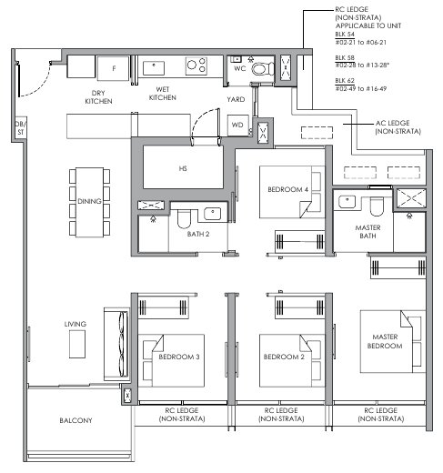 Narra Residences D1 floor plan
