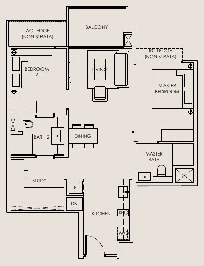 The Sen B4 floor plan
