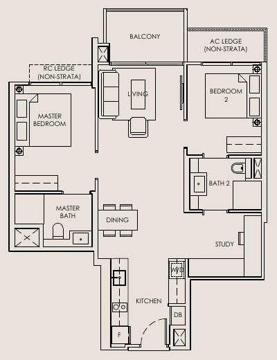 The Sen B4A floor plan