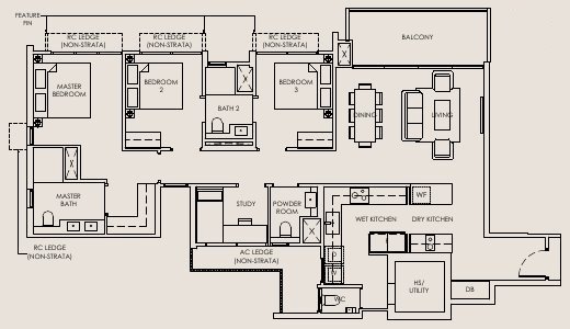 The Sen C4 floor plan