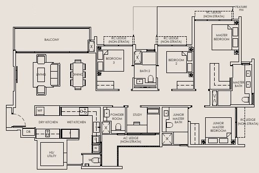 The Sen D1 floor plan