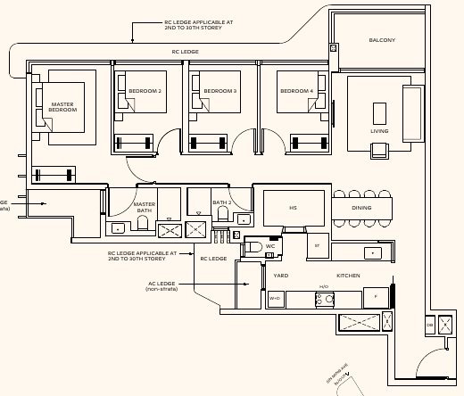 Thomson Reserve D4 (L) floor plan