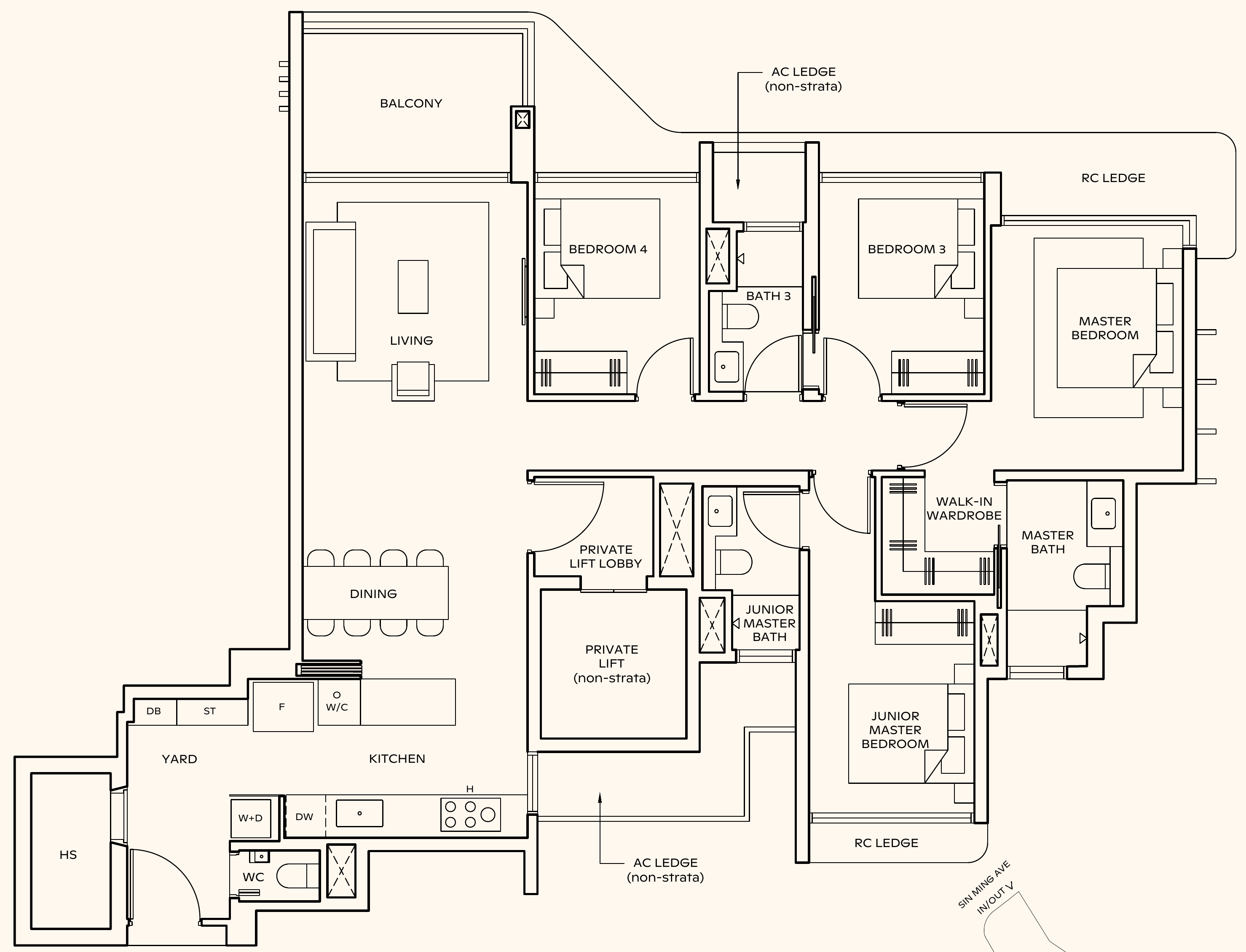 Thomson Reserve DP2 (L) floor plan, 4 bedrooms
